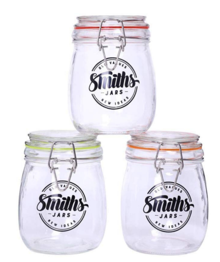 airtight glass jars