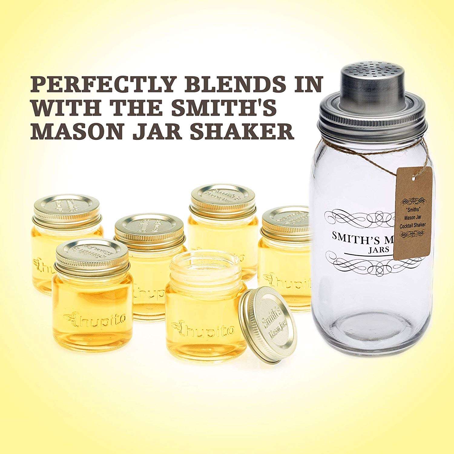 Premium Vials Mini Mason Jar Shot Glasses With Handles Set of 8 for sale online 