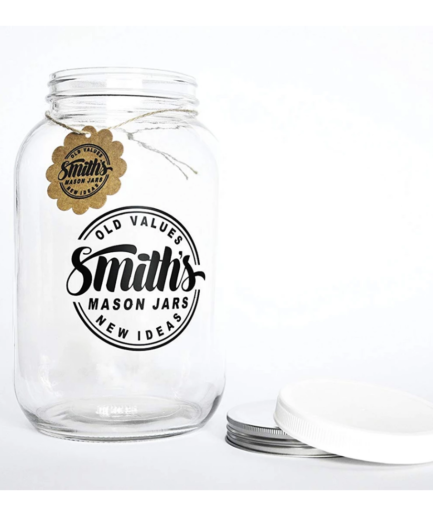 wide-mouth 1 gallon mason jar